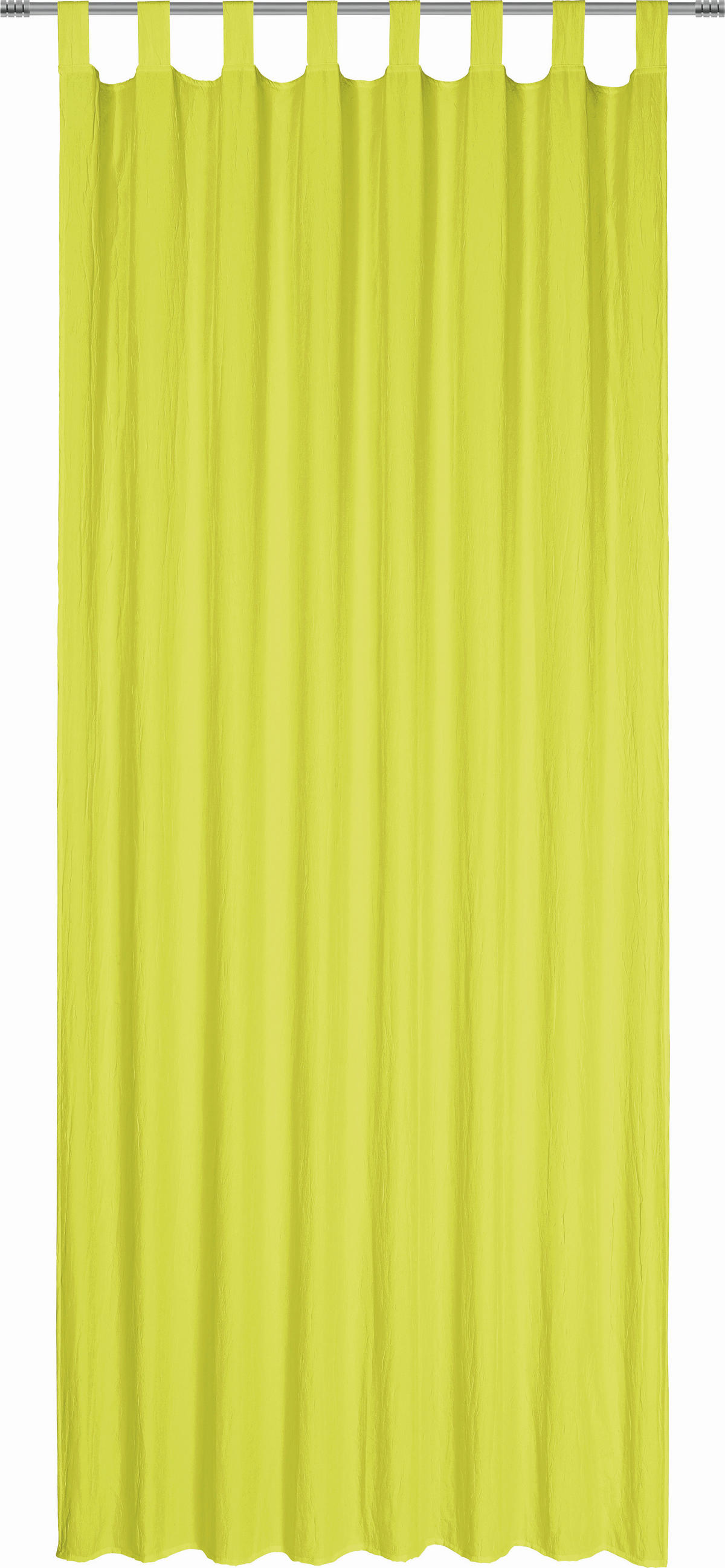 ZAVJESA S OMČAMA boje limete 135/245 cm   - boje limete, Basics, tekstil (135/245cm) - Boxxx