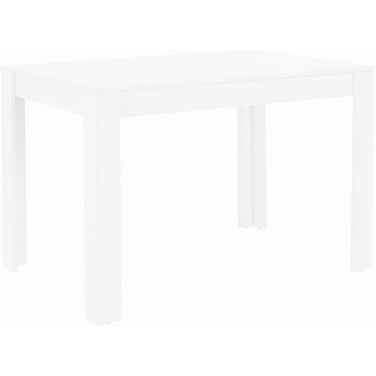 ESSTISCH in Holzwerkstoff 120/75/80 cm   - Weiß, Design, Holzwerkstoff (120/75/80cm) - MID.YOU