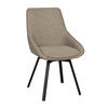 STOL flatväv  - brun/svart, Klassisk, metall/textil (51/87/57cm) - Rowico
