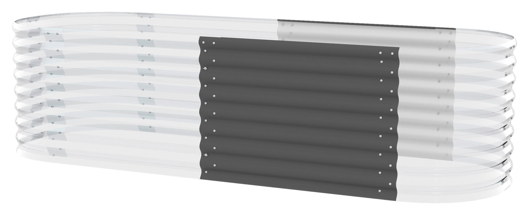 HOCHBEET-ERWEITERUNG 80/63/80 cm  - Anthrazit, Basics, Metall (80/63/80cm)