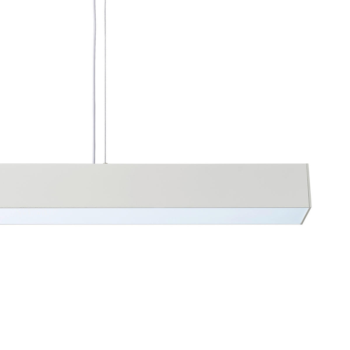 LED-HÄNGELEUCHTE Luci 120/120/6 cm  - Weiß, Design, Metall (120/120/6cm)