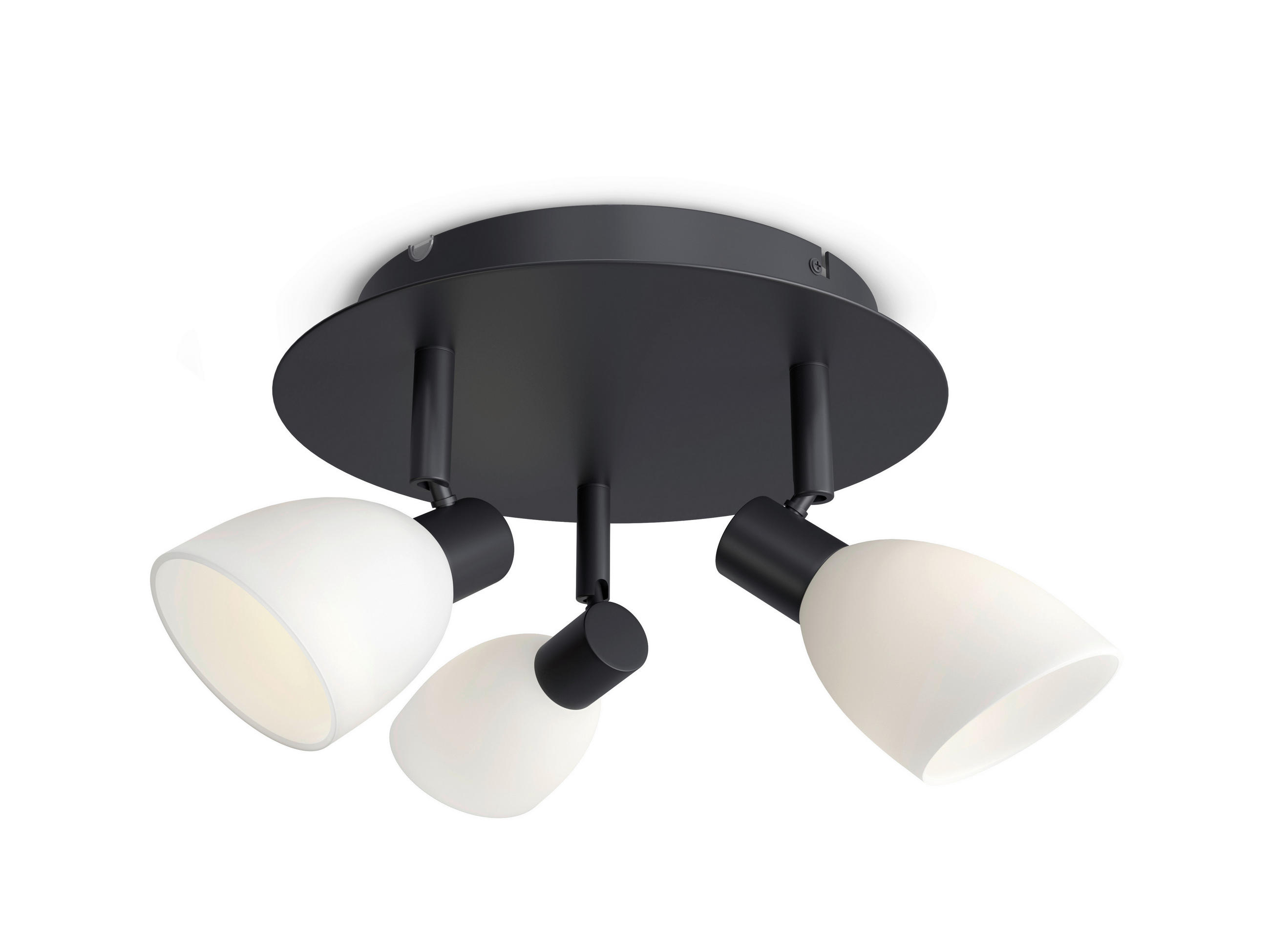 SPOTLIGHT Cut 34/20 cm   - opal/svart, Basics, metall/glas (34/20cm) - Belid
