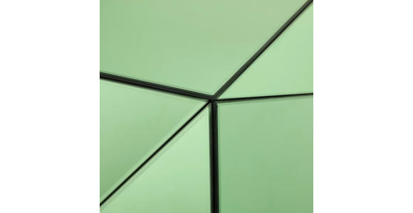 BEISTELLTISCH 40/40/40 cm Grün quadratisch  - Grün, Trend, Glas/Holzwerkstoff (40/40/40cm) - Novel