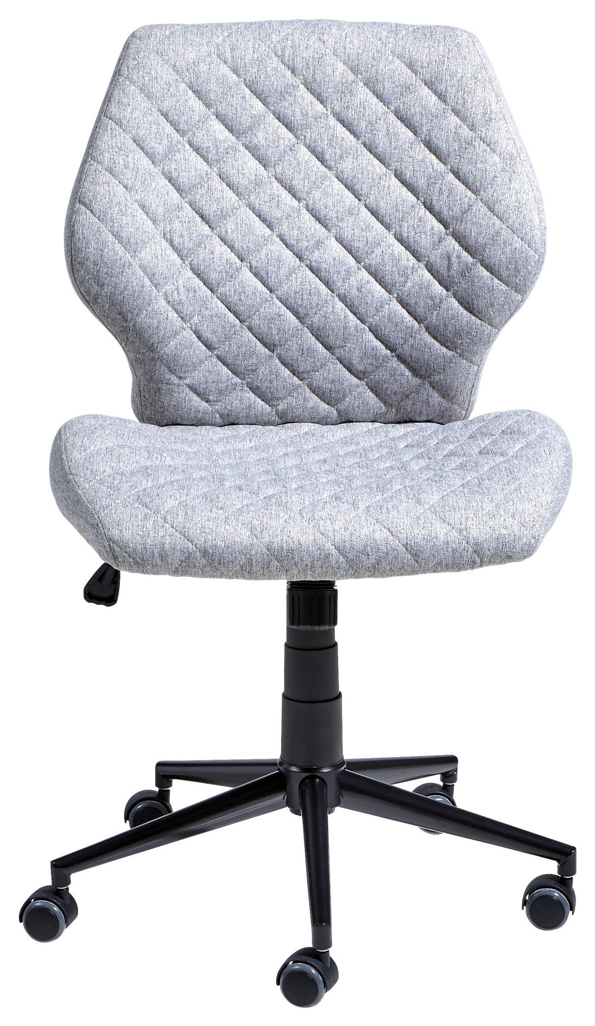 OTOČNÁ STOLIČKA, tkaná textília, svetlosivá - čierna/svetlosivá, Modern, kov/textil (51/90-98/51cm) - Carryhome