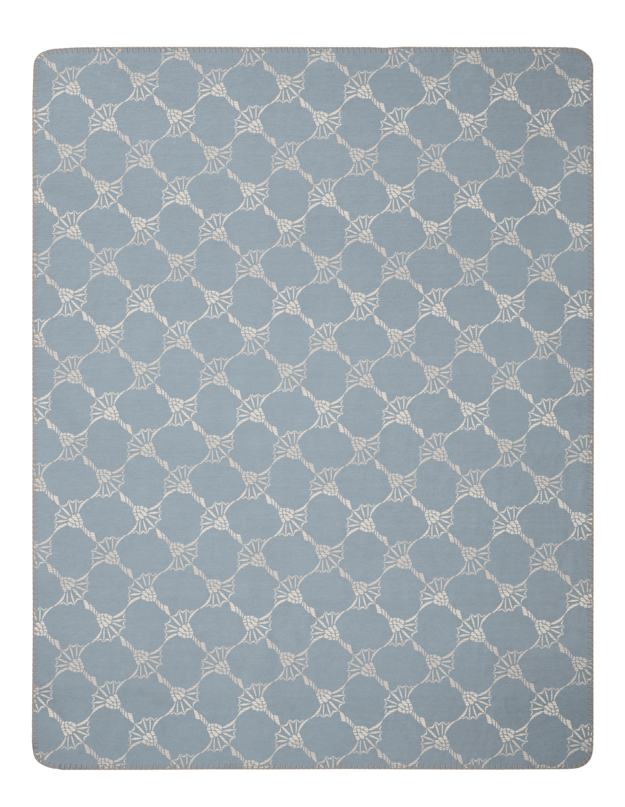 DOMÁCÍ DEKA, bavlna, 150/200 cm - světle šedá/modrošedá, Basics, textil (150/200cm) - Joop!