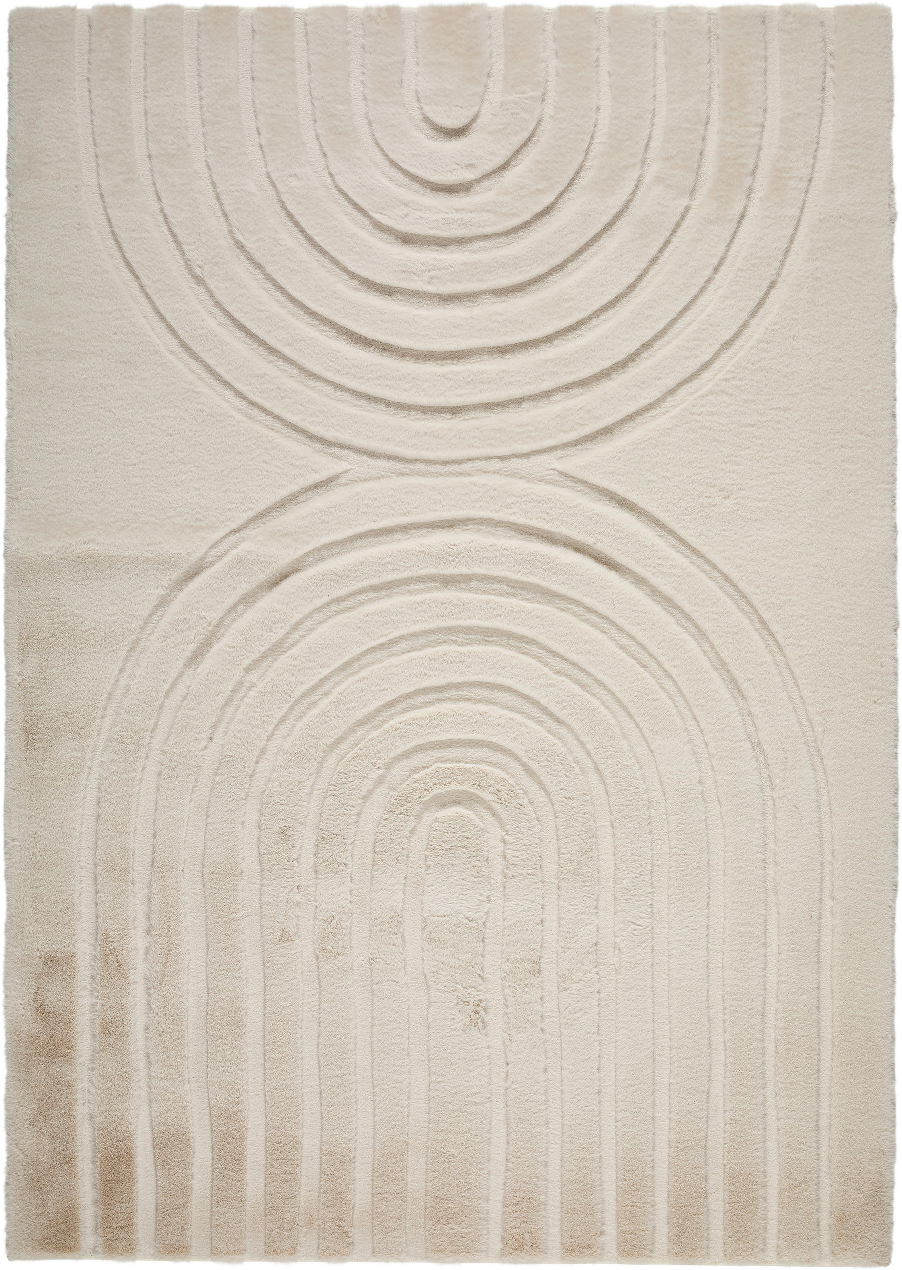 HOCHFLORTEPPICH 133/190 cm Beige  - Beige, Design, Textil (133/190cm) - Novel
