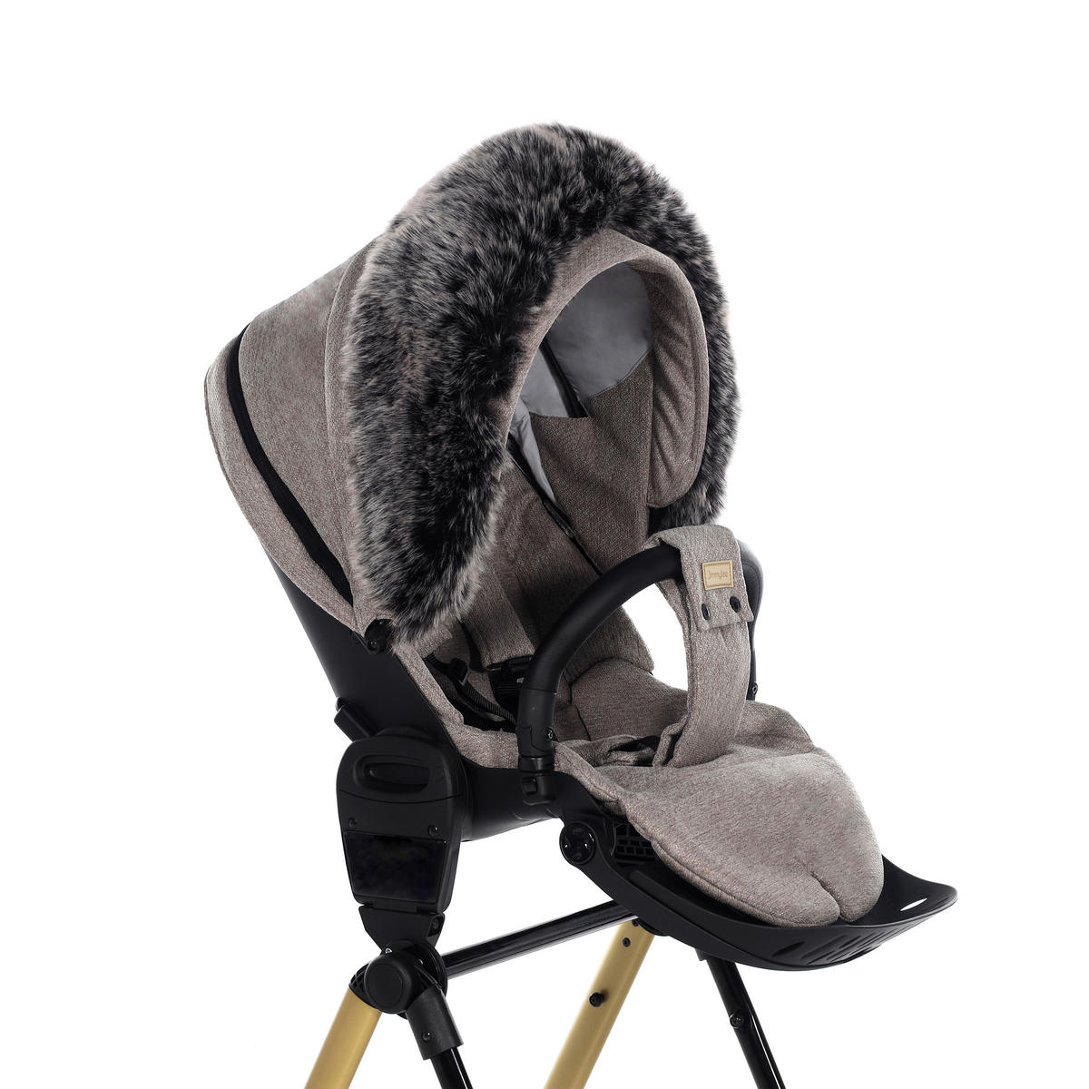 KINDERWAGENAUSSTATTUNG - Braun, Trend, Textil (12/100cm) - Jimmylee