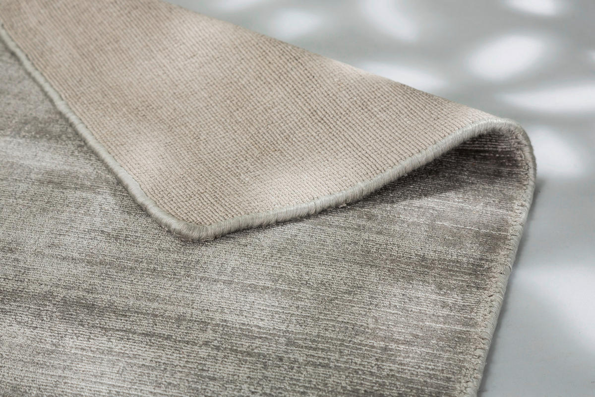 HANDWEBTEPPICH 140/200 cm Alessa Silberfarben  - Silberfarben, KONVENTIONELL, Textil (140/200cm) - Schöner Wohnen