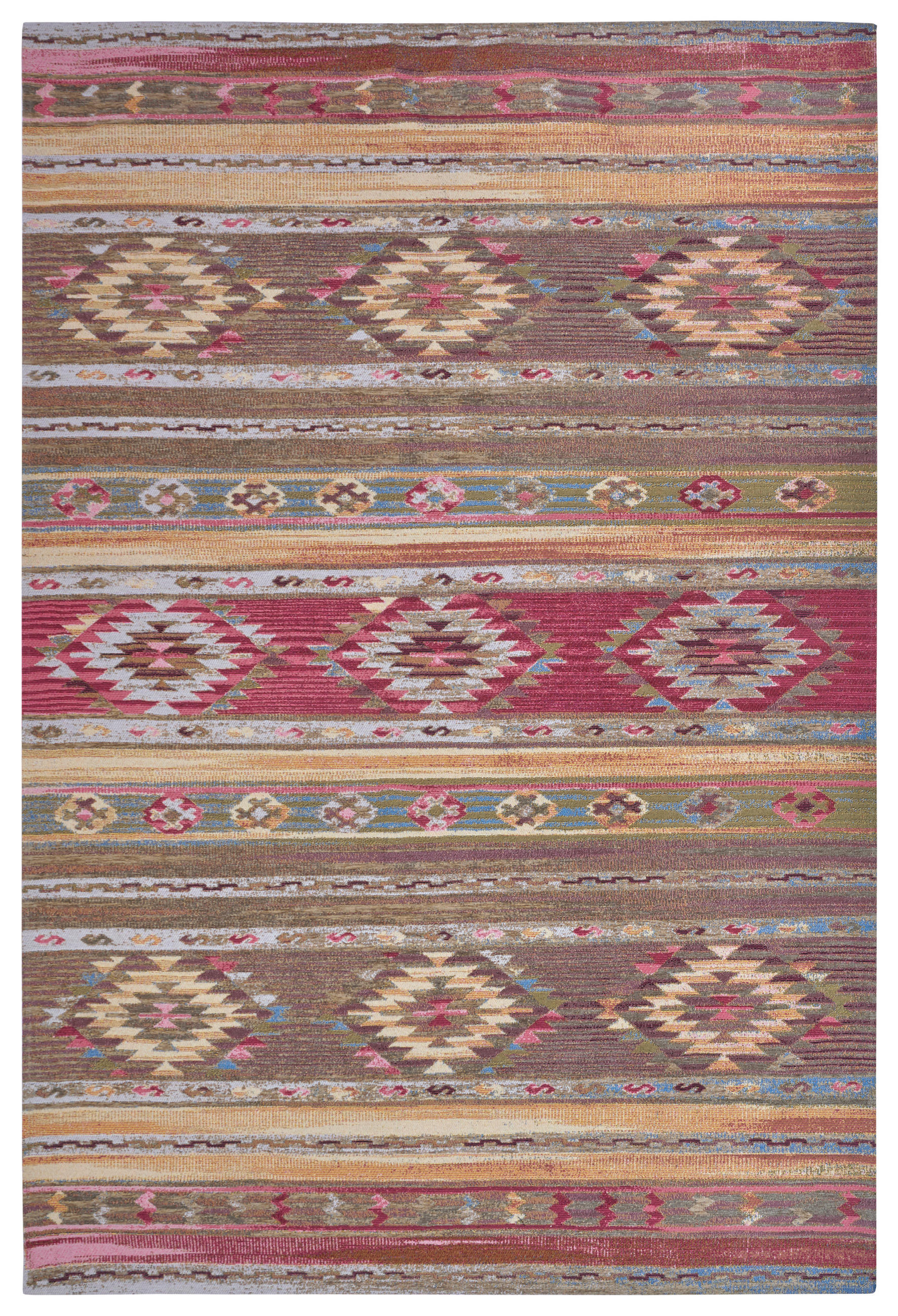 FLACHWEBETEPPICH 120/180 cm Gobelin Multicolor  - Multicolor, Design, Kunststoff/Textil (120/180cm)