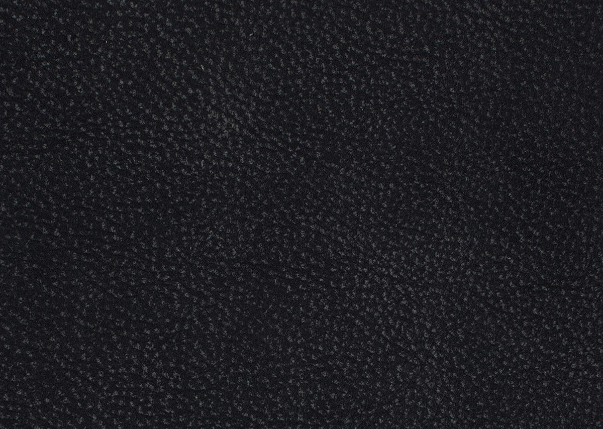 ECKSOFA in Echtleder Schwarz  - Schwarz, Design, Leder/Metall (210/130cm) - Dieter Knoll
