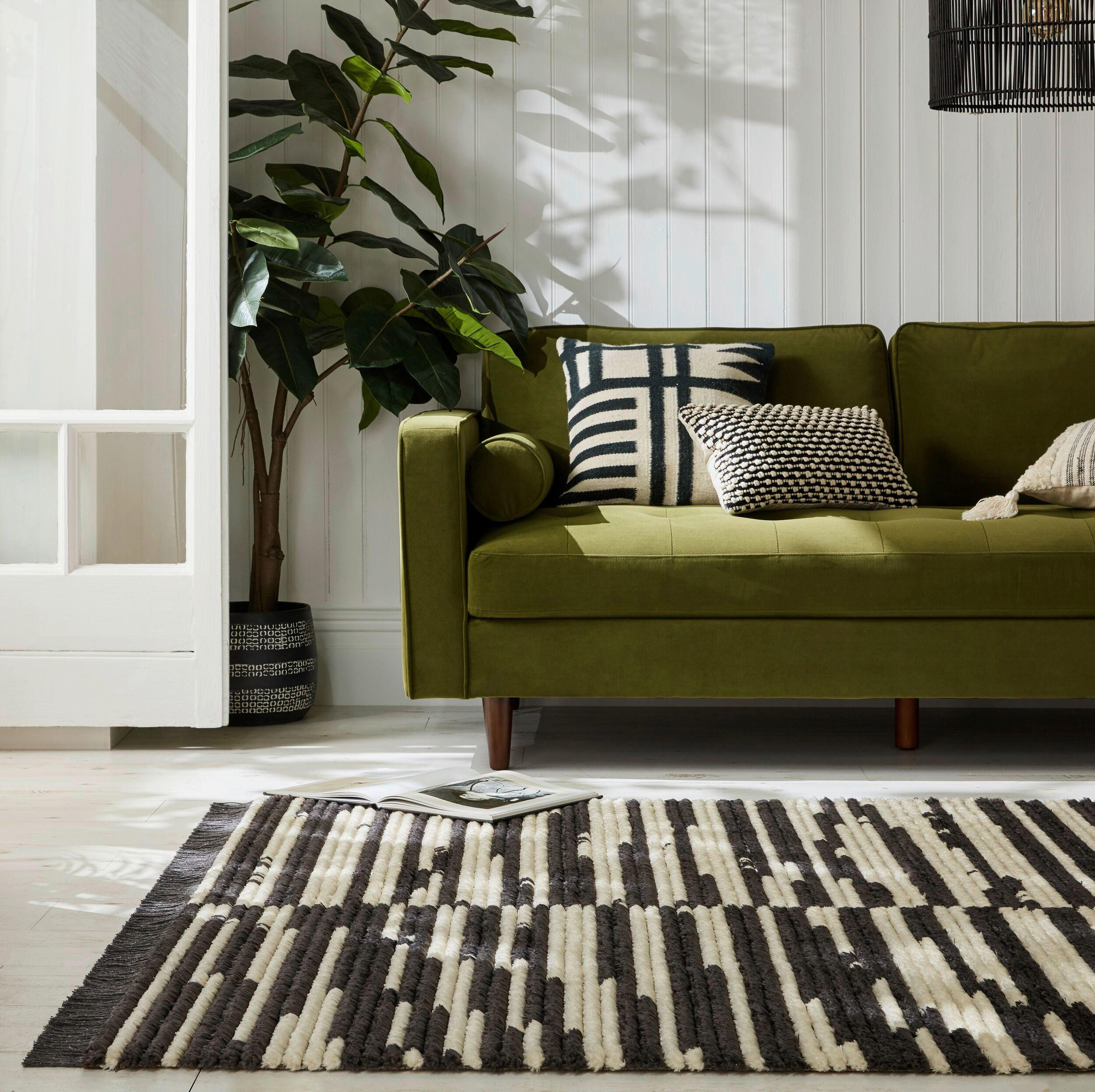 BERBERTEPPICH 120/170 cm Domino  - Creme, KONVENTIONELL, Textil (120/170cm)