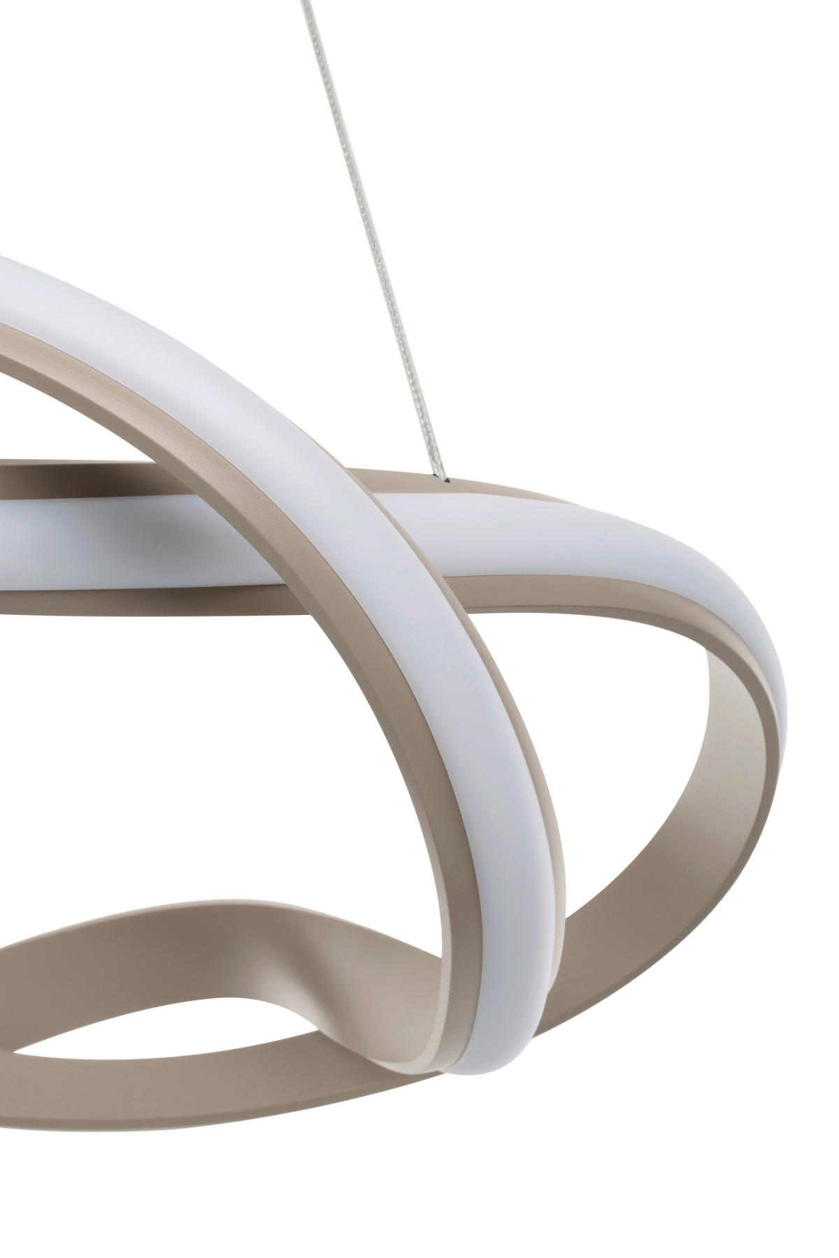 LED-HÄNGELEUCHTE 55/150 cm  - Cappuccino, Design, Kunststoff/Metall (55/150cm) - Novel