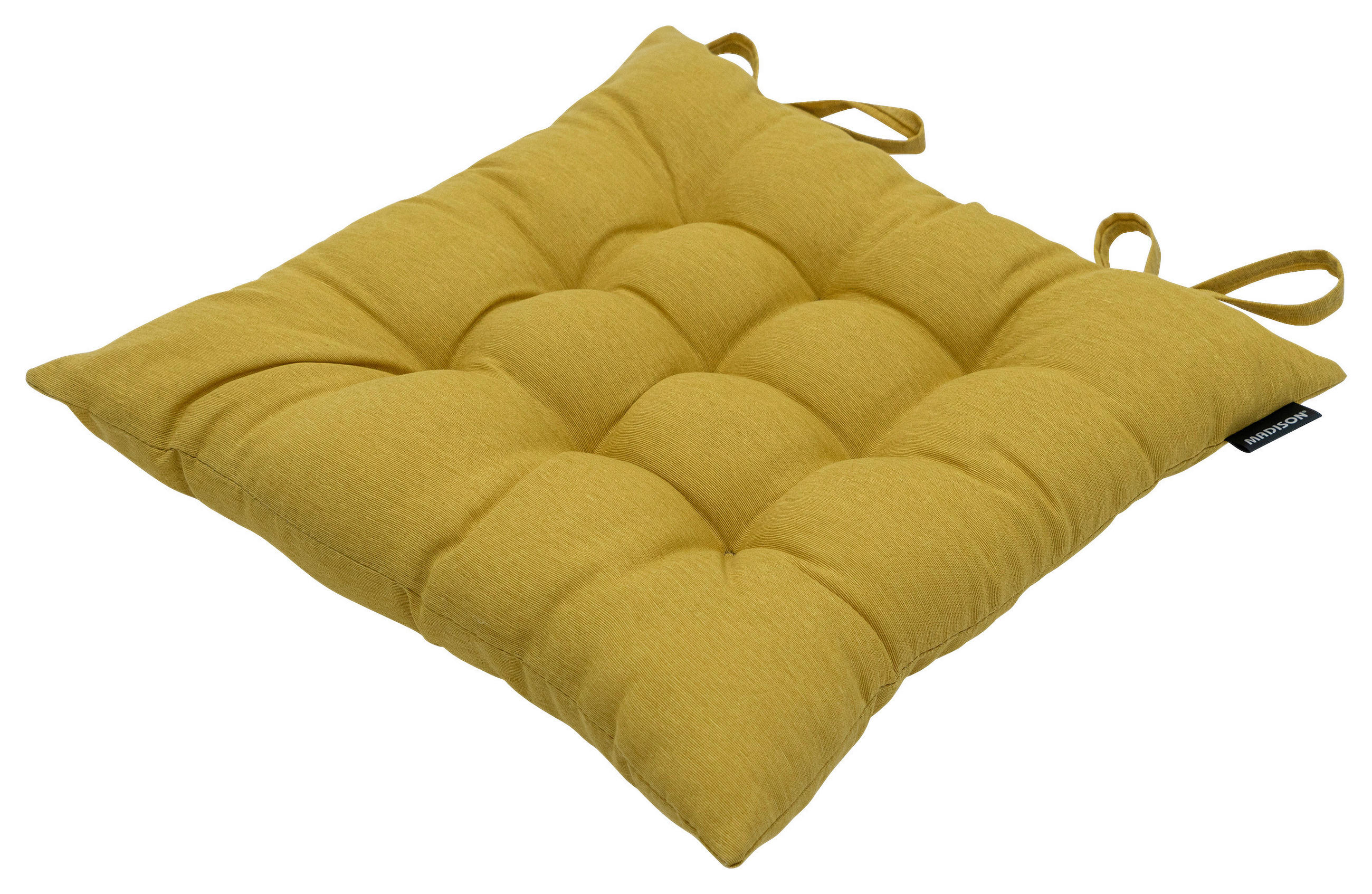 OUTDOOR-KISSEN Uni  - Senfgelb, Basics, Textil (46/46cm)