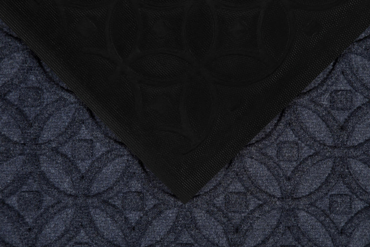 FUßMATTE 45/75 cm Midnight Mosaic  - Graublau, KONVENTIONELL, Kunststoff/Textil (45/75cm) - WECON HOME