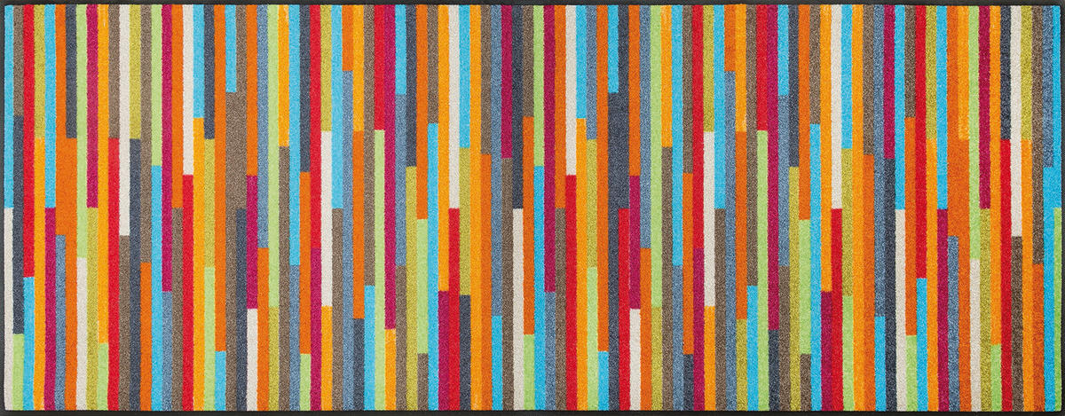 LÄUFER 75/190 cm Mikado Stripes Multicolor  - Multicolor, Trend, Kunststoff/Textil (75/190cm) - wash+dry