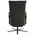 RELAXSESSEL in Textil Schwarzbraun  - Schwarzbraun/Schwarz, Design, Textil/Metall (68/117/85cm) - Cantus