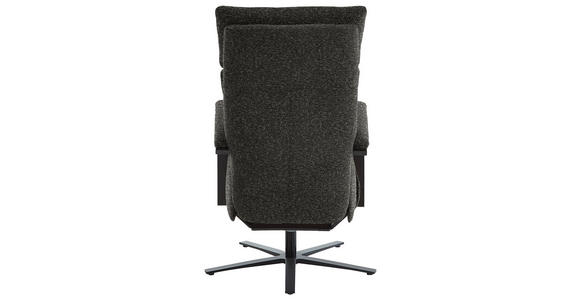 RELAXSESSEL in Textil Schwarzbraun - Schwarzbraun/Schwarz, Design, Textil/Metall (68/117/85cm) - Cantus