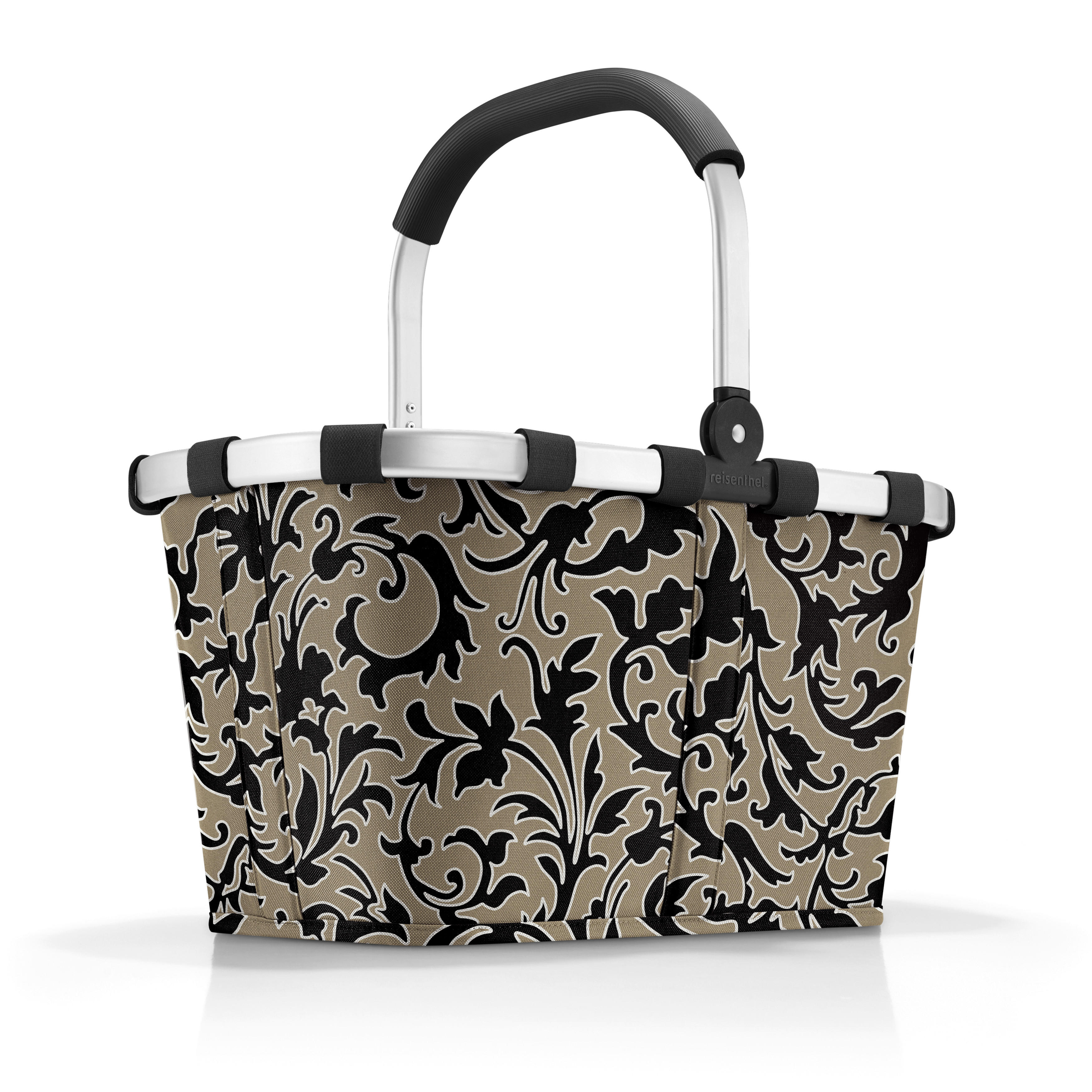 EINKAUFSKORB Baroque Marble 22 L  - Schwarz/Braun, Basics, Kunststoff/Textil (49/29/28cm) - Reisenthel