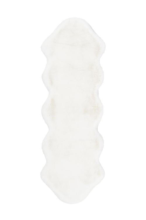 KUNSTFELL 60/180 cm Rabbit Weiß  - Weiß, Trend, Textil (60/180cm) - Kayoom