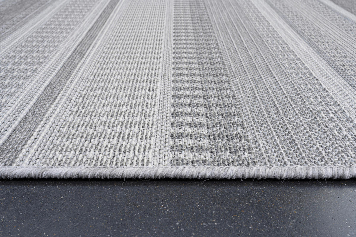 OUTDOORTEPPICH  für Terrasse und Balkon 80/150 cm Grau  - Grau, Design, Textil (80/150cm) - Novel