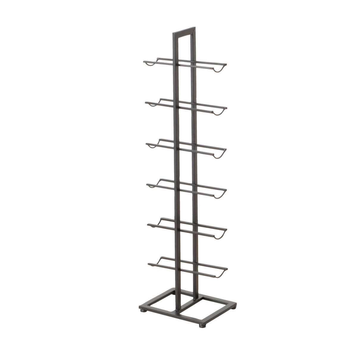 REGÁL NA VÍNO - čierna, Basics, kov (20/25/91cm) - Boltze Home