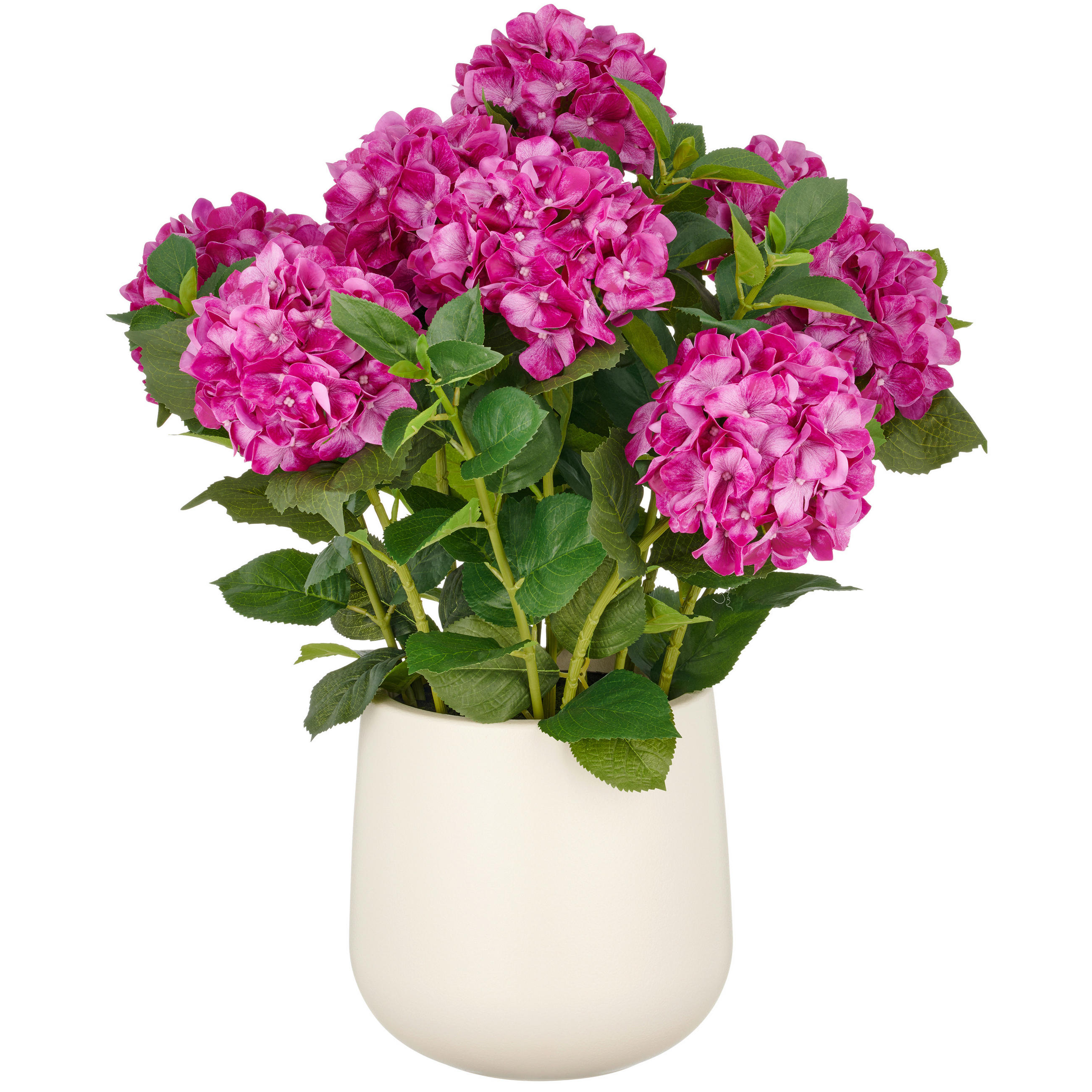 KUNSTPFLANZE Hortensie  - Lila/Creme, Basics, Kunststoff (25/75/25cm)