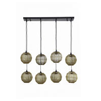 HÄNGELEUCHTE 94/24/140 cm    - Messingfarben, Konventionell, Metall (94/24/140cm) - Globo