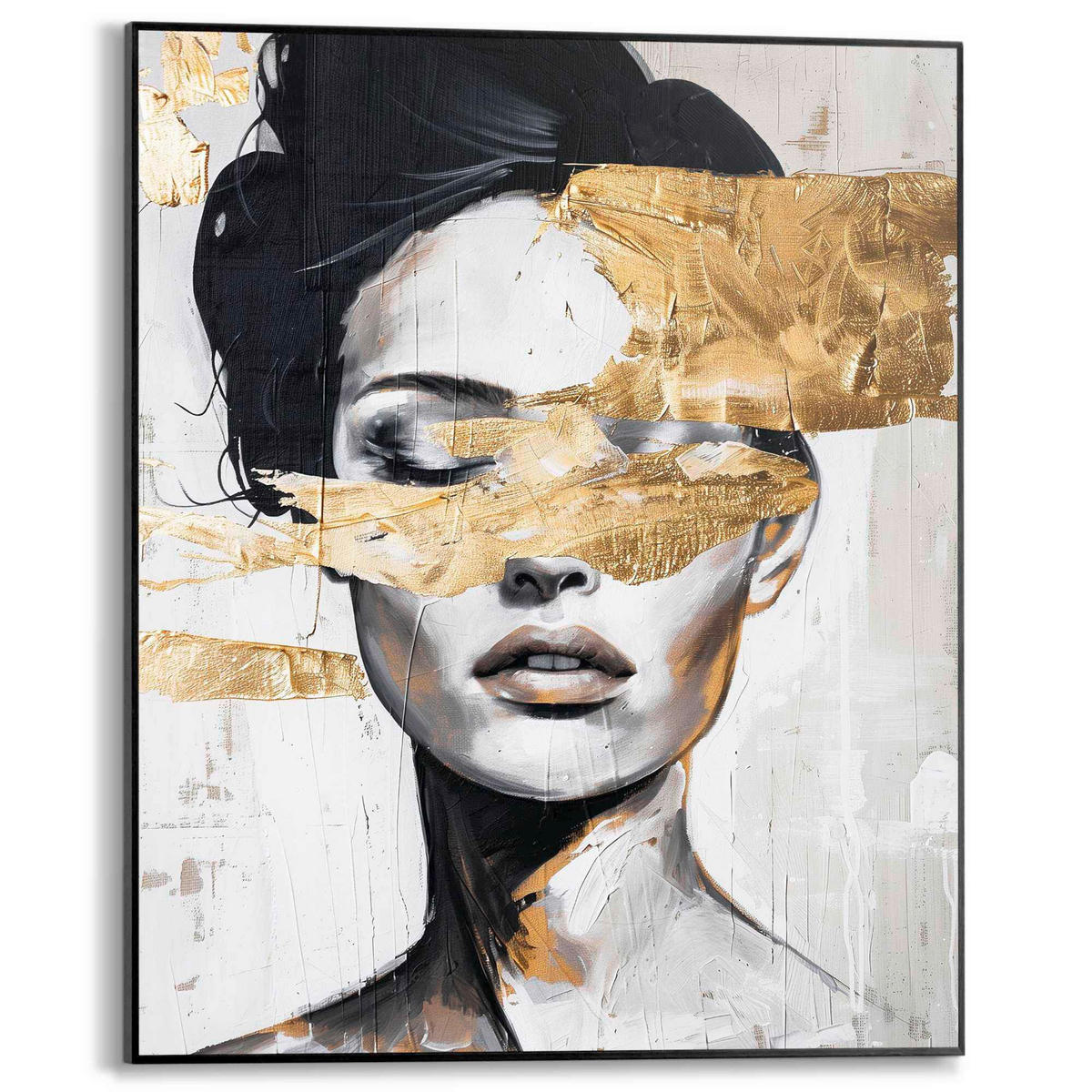 BILD 40/50 cm  - Schwarz, Trend, Holzwerkstoff (40/50cm) - Reinders!