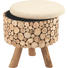 HOCKER in Holz, Textil Braun - Braun, LIFESTYLE, Holz/Textil (43/43/46cm) - Ambia Home HOCKER in Holz, Textil Braun - Braun, LIFESTYLE, Holz/Textil (43/43/46cm) - Ambia Home