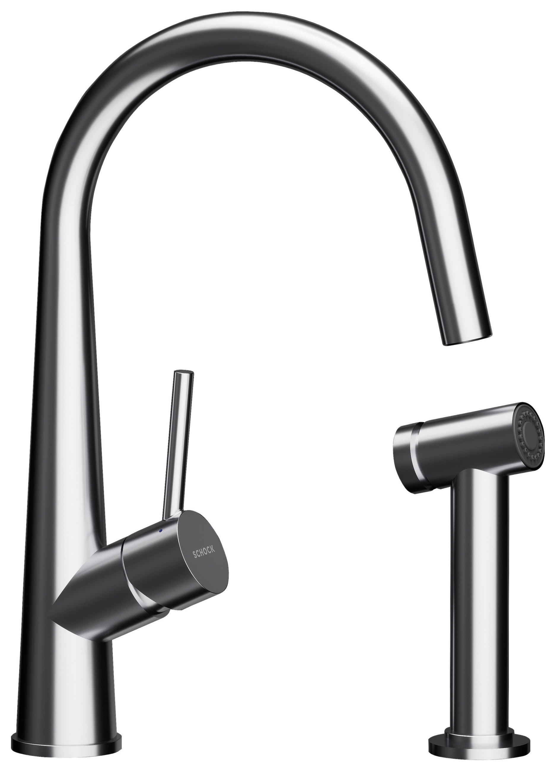 KÜCHENARMATUR 528006EDM  - Edelstahlfarben, Basics, Metall (5,6/38/22,2cm) - Schock