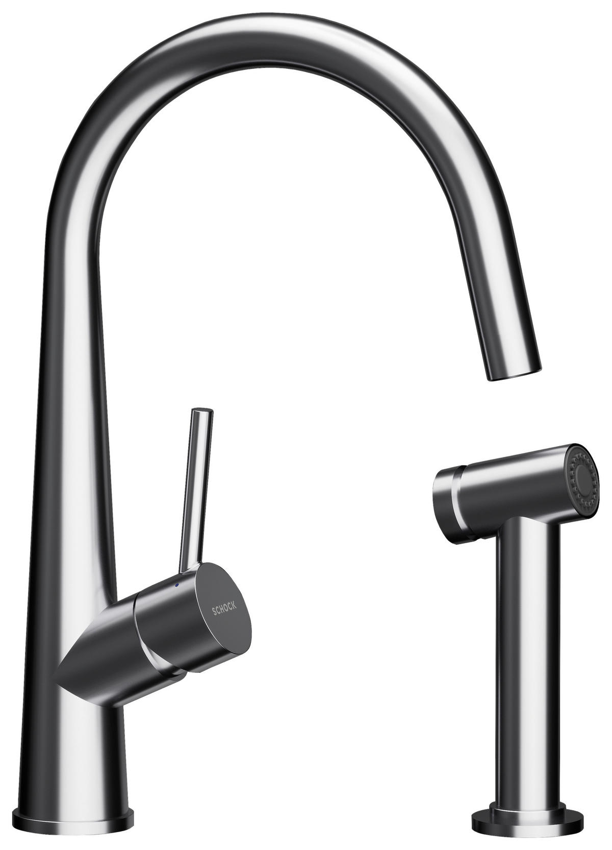 KÜCHENARMATUR 528006EDM  - Edelstahlfarben, Basics, Metall (5,6/38/22,2cm) - Schock