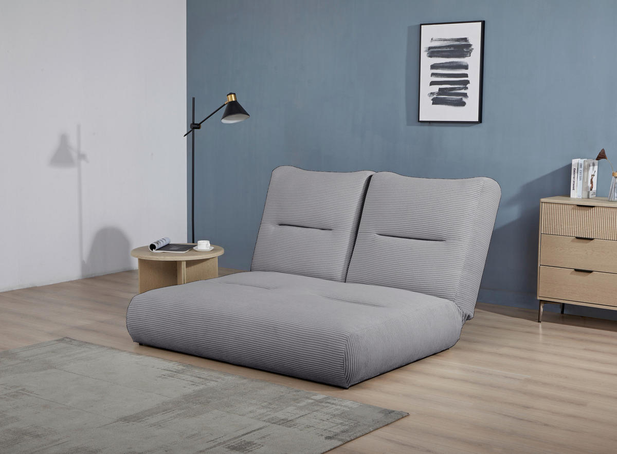 Canapea Extensibilă, textil, gri - gri, Design, textil (159/88/160cm) - Livetastic