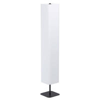 GOLVLAMPA 20/20/129,5 cm    - vit/svart, Klassisk, metall/textil (20/20/129,5cm) - Eglo