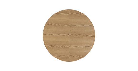 ESSTISCH 120/160/120/76 cm Echtholz, Nachbildung  Holz, Holzwerkstoff ausziehbar oval Eichefarben  - Eichefarben, Design, Holz/Holzwerkstoff (120/160/120/76cm) - Carryhome