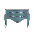 SIDEBOARD  in 122/86/57 cm  - Blau/Messingfarben, Design, Holz/Metall (122/86/57cm) - Landscape