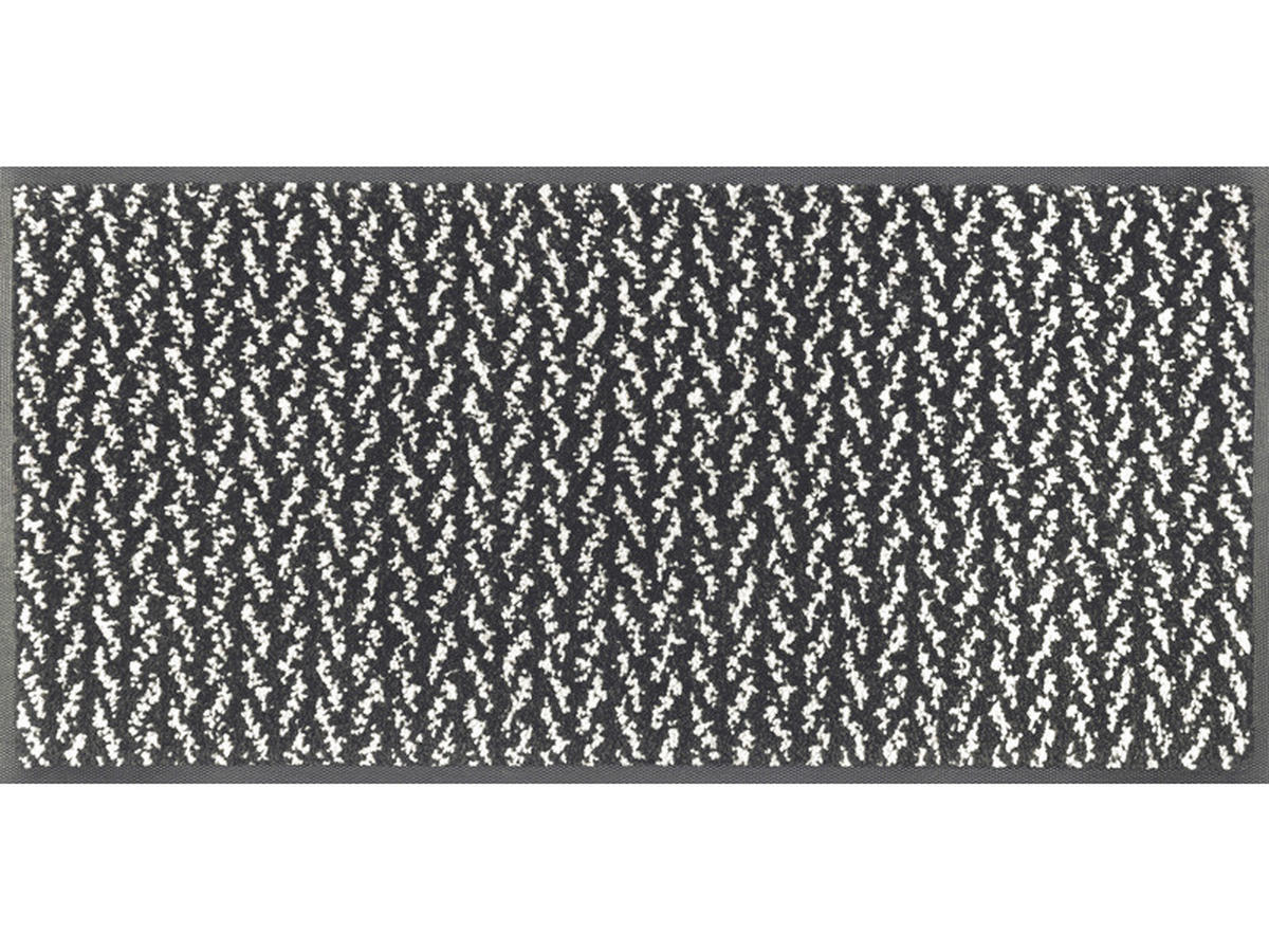 LÄUFER  - Schwarz/Weiß, Basics, Kunststoff/Textil (35l) - wash+dry