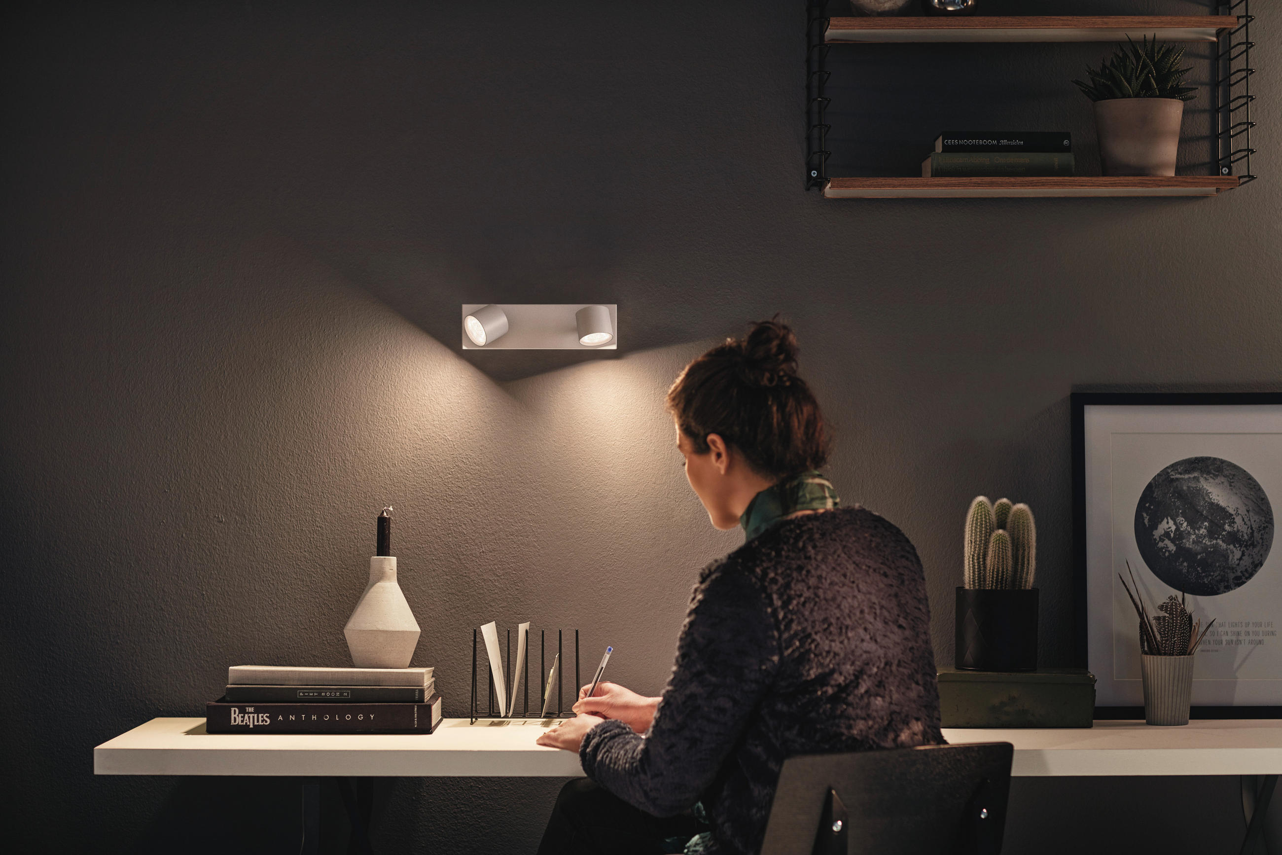 LED-WANDLEUCHTE Star WDG 7/8,5/44,2 cm   - Weiß, Basics, Metall (7/8,5/44,2cm) - Philips