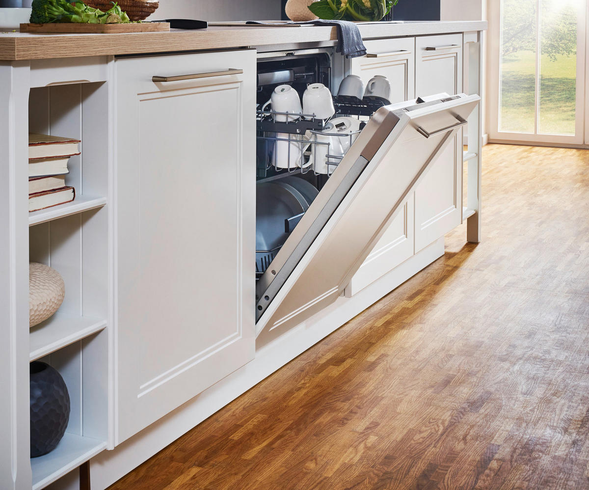 EINBAUKÜCHE WINDSOR LACK  - Eichefarben/Weiß, Design, Holzwerkstoff - Nolte Küchen
