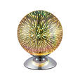 TISCHLEUCHTE Galaxy 20/25 cm  - Chromfarben, LIFESTYLE, Glas/Metall (20/25cm) - Novel