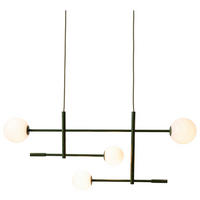 HÄNGELEUCHTE it's about RoMi 97/13/218 cm   - Weiß/Grün, Design, Glas/Metall (97/13/218cm) - It's about Romi