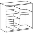 SCHWEBETÜRENSCHRANK  in Braun, Graphitfarben  - Schwarz/Graphitfarben, Trend, Holzwerkstoff/Metall (180/198/65cm) - Carryhome