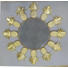 WANDSPIEGEL - Goldfarben, Trend, Glas/Metall (50cm)