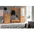 GARDEROBENSCHRANK 66/203/40 cm - Eichefarben/Silberfarben, KONVENTIONELL, Holz/Metall (66/203/40cm) - Landscape GARDEROBENSCHRANK 66/203/40 cm - Eichefarben/Silberfarben, KONVENTIONELL, Holz/Metall (66/203/40cm) - Landscape