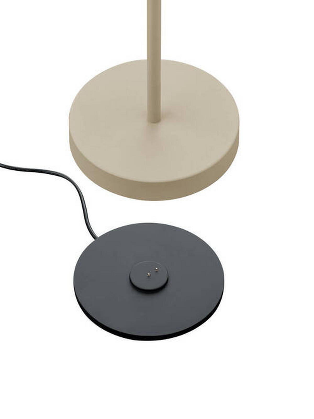 AKKU-STEHLEUCHTE 16/120 cm    - Greige, Design, Metall (16/120cm) - Hell