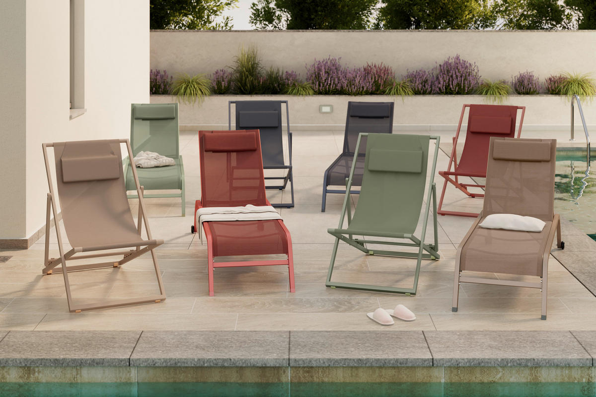 SONNENLIEGE 104/76/93/63 cm  - Hellgrün, MODERN, Textil/Metall (104/76/93/63cm) - Ambia Garden