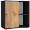 AKTENREGAL Anthrazit, Honigeiche  - Honigeiche/Anthrazit, Design, Holzwerkstoff/Kunststoff (70/74/37cm) - MID.YOU