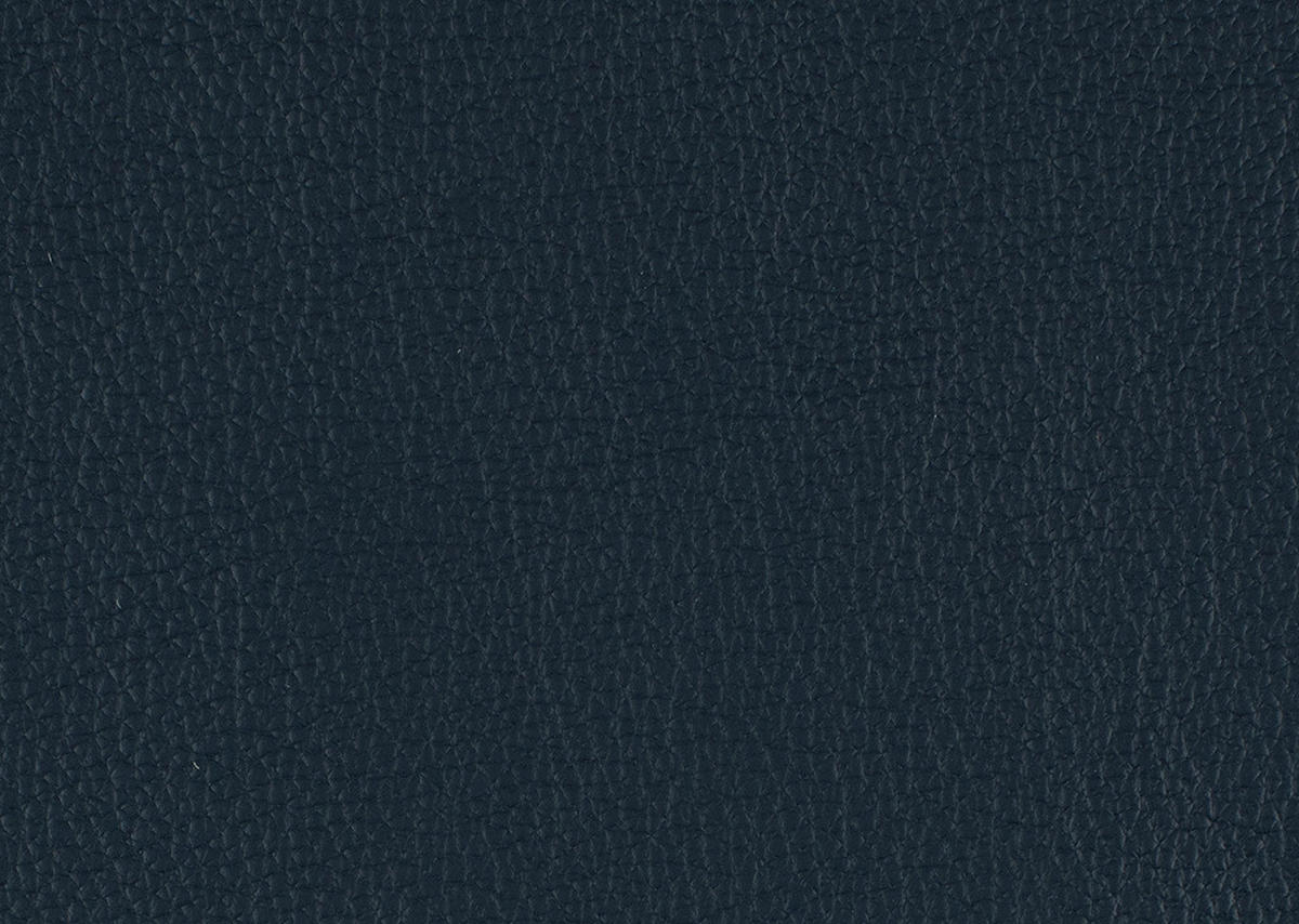 ECKSOFA in Echtleder Dunkelblau  - Alufarben/Dunkelblau, Design, Leder/Metall (239/271cm) - Cantus