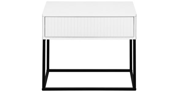 NACHTKÄSTCHEN 60/52/38,5 cm  in Schwarz, Weiß  - Schwarz/Weiß, Design, Holzwerkstoff/Metall (60/52/38,5cm) - Carryhome