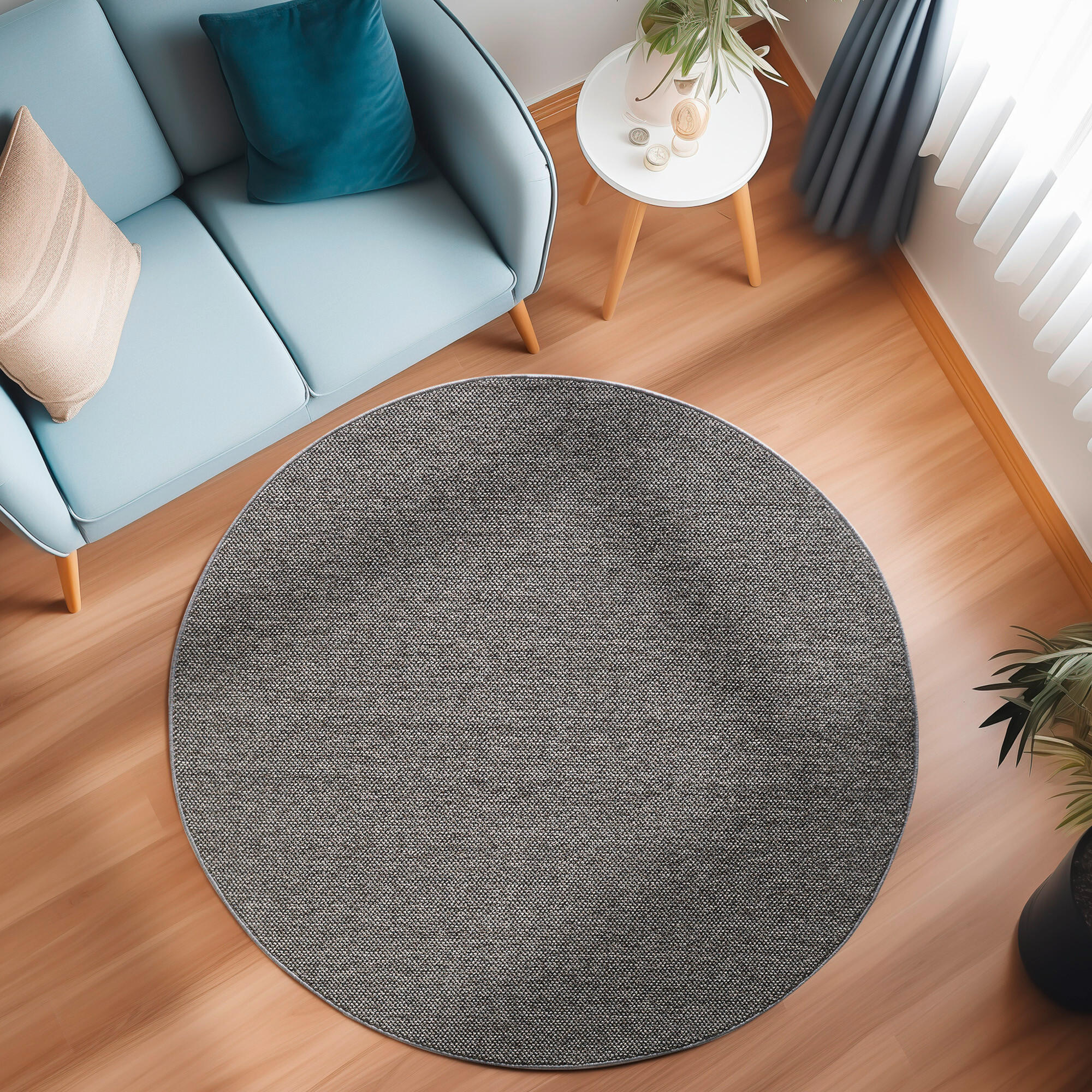 WEBTEPPICH 160 cm LOOM Grau  - Grau, Basics, Textil (160cm) - Novel