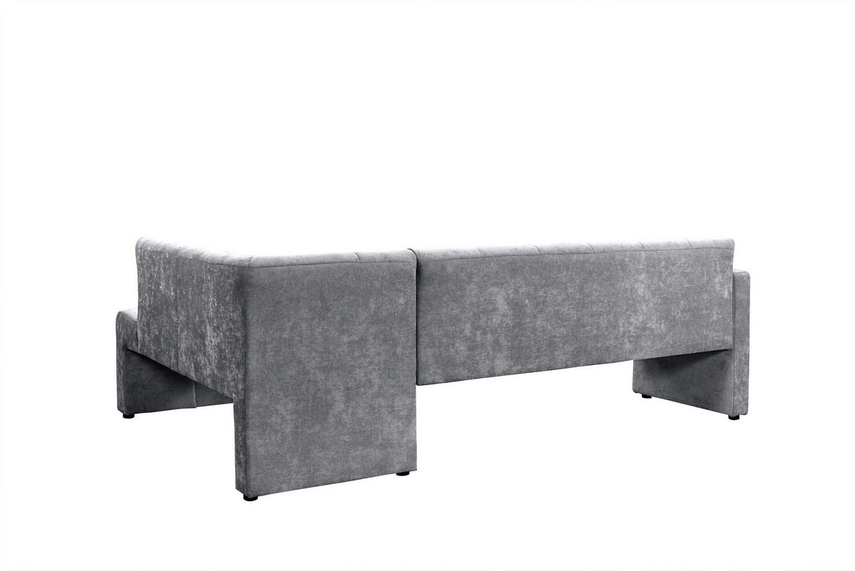 KLUPA KUTNA  antracit  drvo, tekstil, drvni materijal      - crna/antracit, Moderno, drvni materijal/drvo (245/157cm) - Livetastic